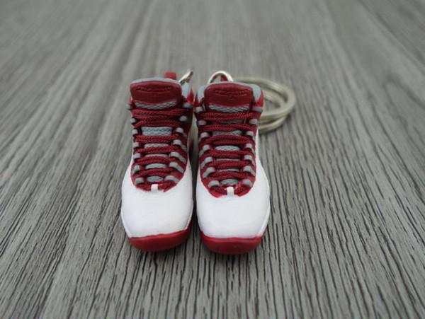 Mini Sneaker Keychains AJ 10 - Retro Cherry (2005) - Sneakers Passion