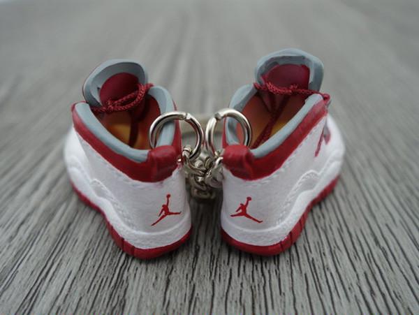 Mini Sneaker Keychains AJ 10 - Retro Cherry (2005) - Sneakers Passion