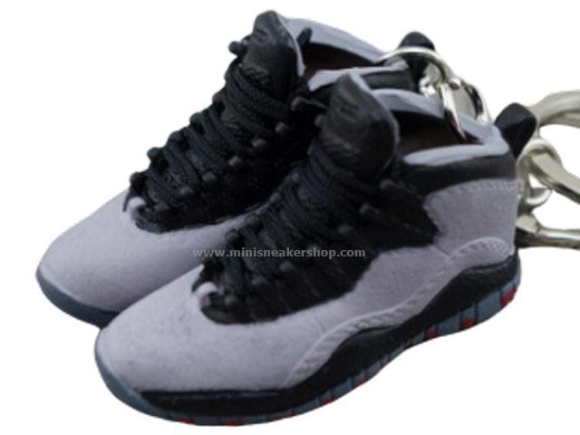 Mini Sneaker Keychains AJ 10 - Space Grey - Sneakers Passion