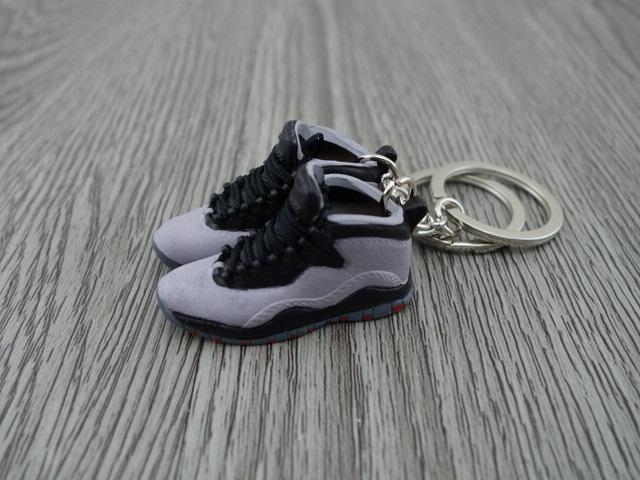 Mini Sneaker Keychains AJ 10 - Space Grey - Sneakers Passion