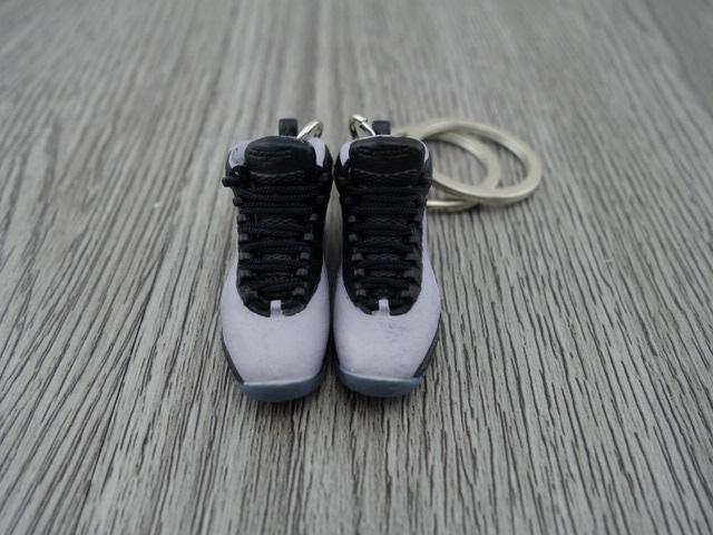 Mini Sneaker Keychains AJ 10 - Space Grey - Sneakers Passion
