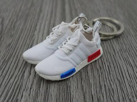 Mini Sneaker Keychains NMD white OG - Sneakers Passion