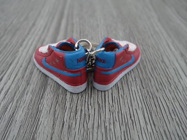 mini 3D sneaker keychains Blazer - Red/Blue - Sneakers Passion