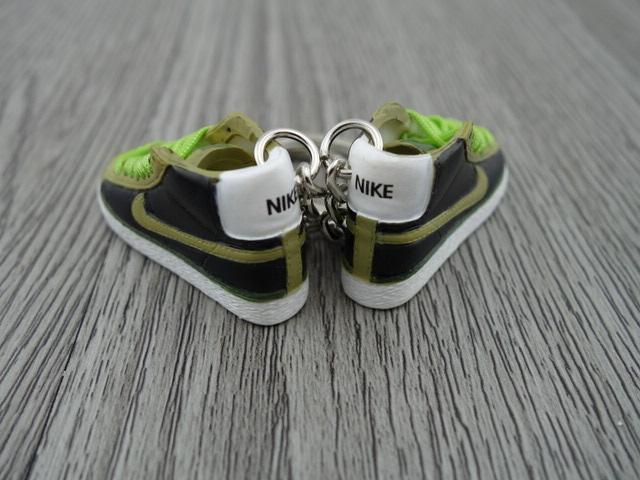 mini 3D sneaker keychains Blazer - Triple Green - Sneakers Passion