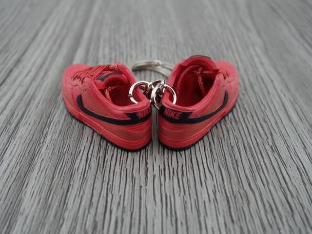 Mini sneaker keychain 3D Dunk Lo - Infrared - Sneakers Passion