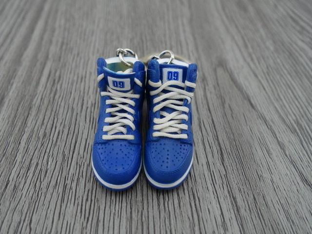 Mini sneaker keychain 3D Dunk Hi - 09 Royal - Sneakers Passion