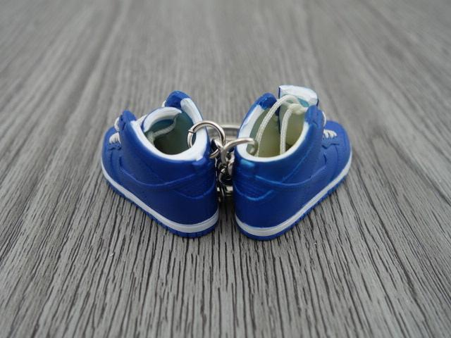 Mini sneaker keychain 3D Dunk Hi - 09 Royal - Sneakers Passion