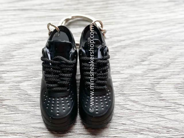 Mini 3D sneaker keychains Air Force 1 Black - Sneakers Passion