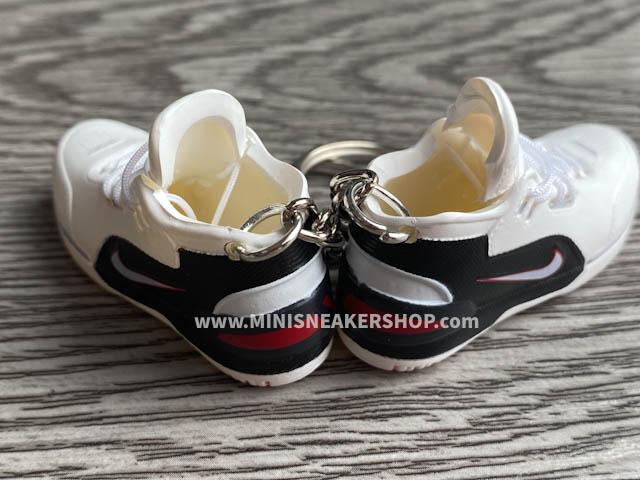 Mini sneaker keychain 3D Nike Kobe White Black Red - Sneakers Passion