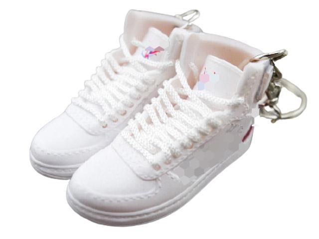 Mini sneaker keychain 3D LV - White - Sneakers Passion