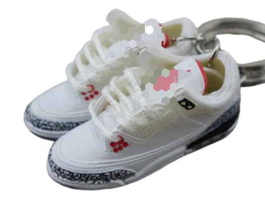 Mini Sneaker Keychains HQ AJ 3 - Retro 88 - Sneakers Passion