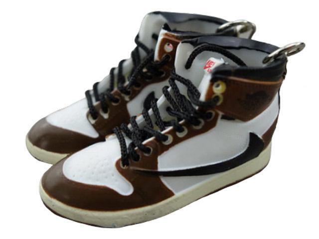 Mini sneaker keychain 3D Air Jordan 1 x Travis Scott - Cactus Jack - Sneakers Passion