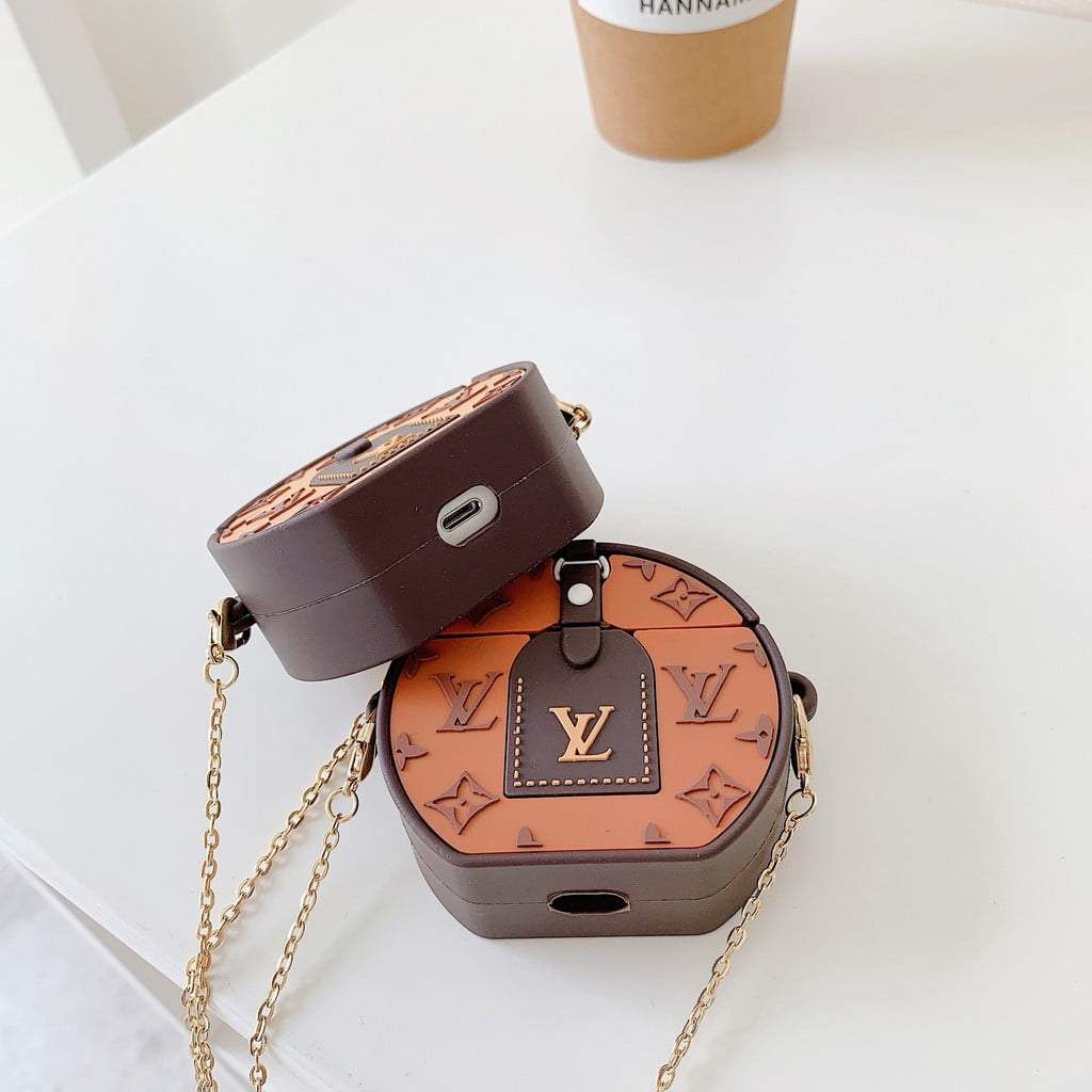 LV Round Bag Case Cover for Apple AirPods - Sneakers Passion