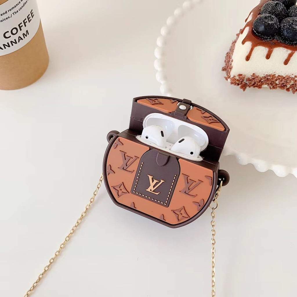 LV Round Bag Case Cover for Apple AirPods - Sneakers Passion