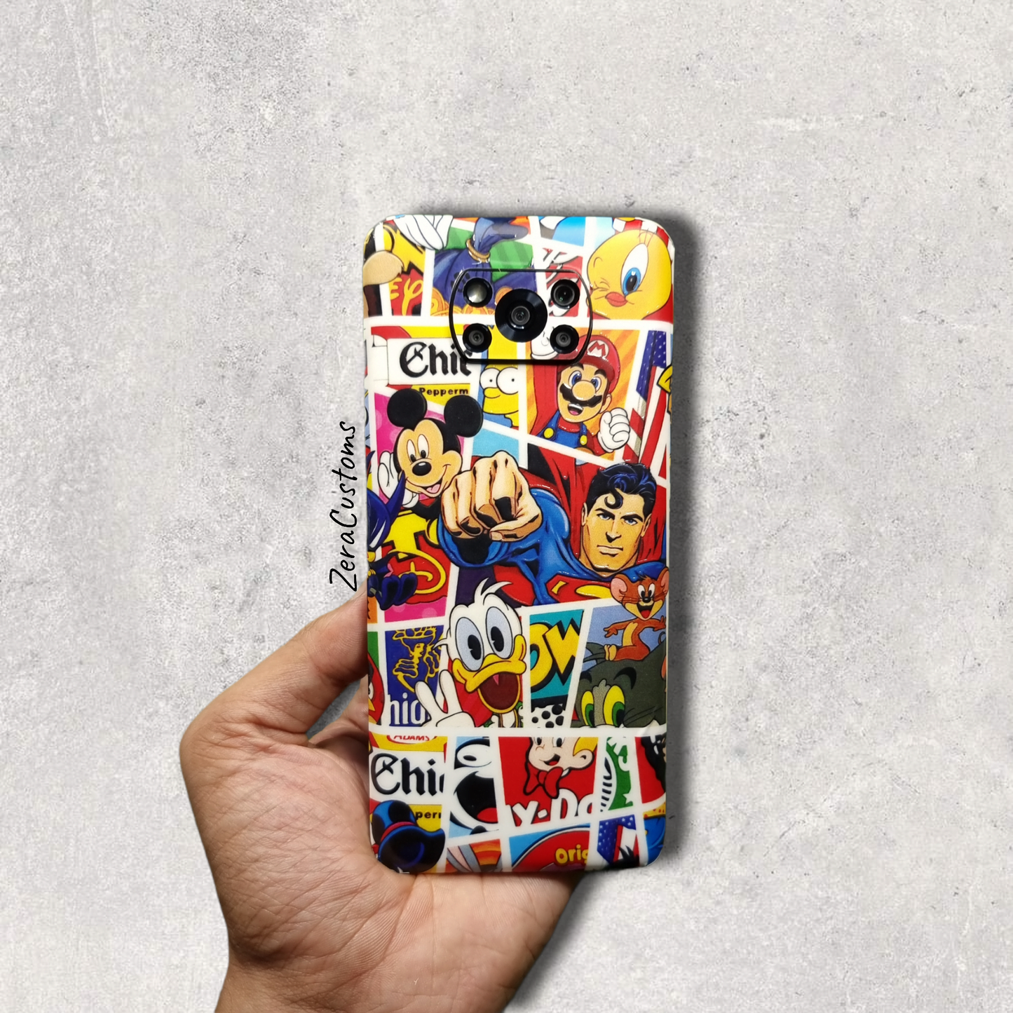 Comic Characters Mobile Skin and Wrap - All Brands & Models - Sneakers Passion
