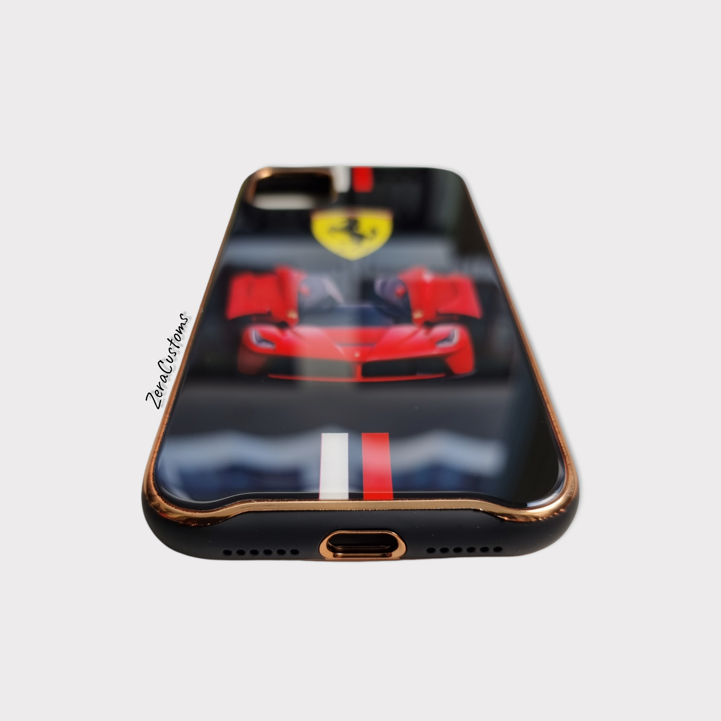 Ferrari Glass iPhone Case - Sneakers Passion