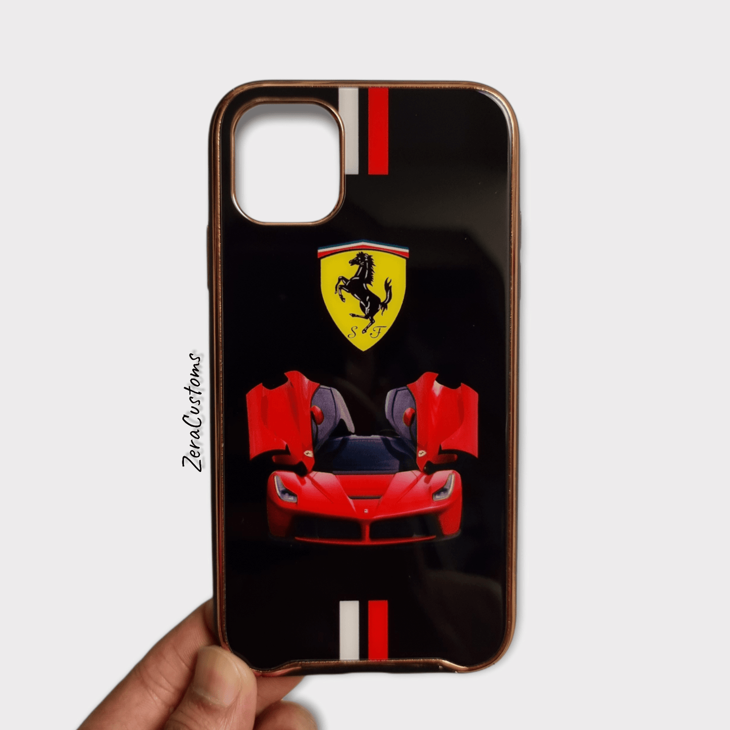 Ferrari Glass iPhone Case - Sneakers Passion