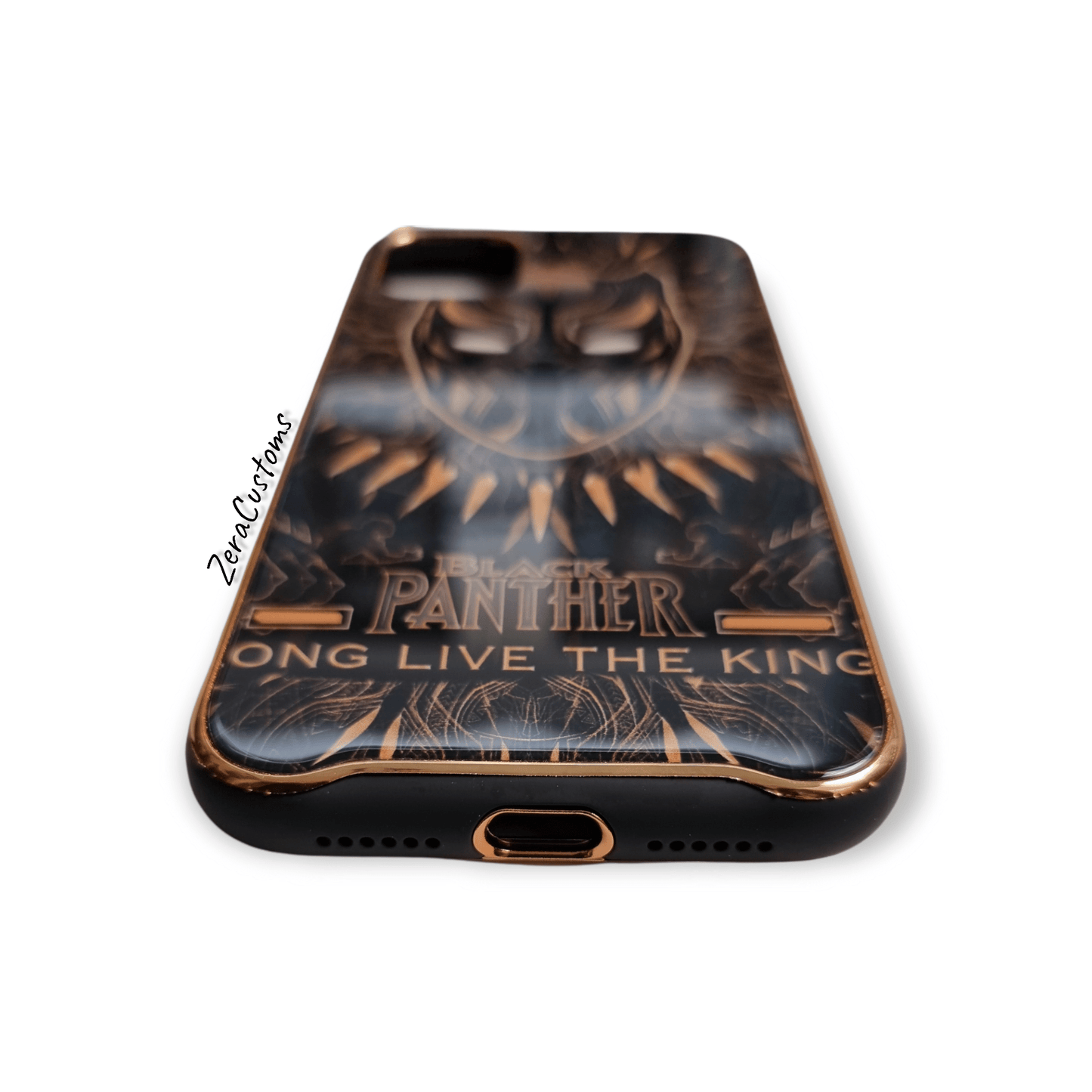Black Panther Glass iPhone Case - Sneakers Passion