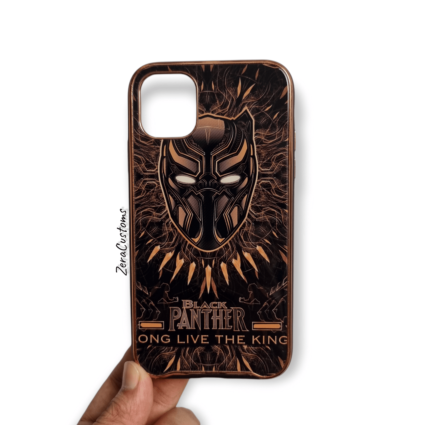 Black Panther Glass iPhone Case - Sneakers Passion