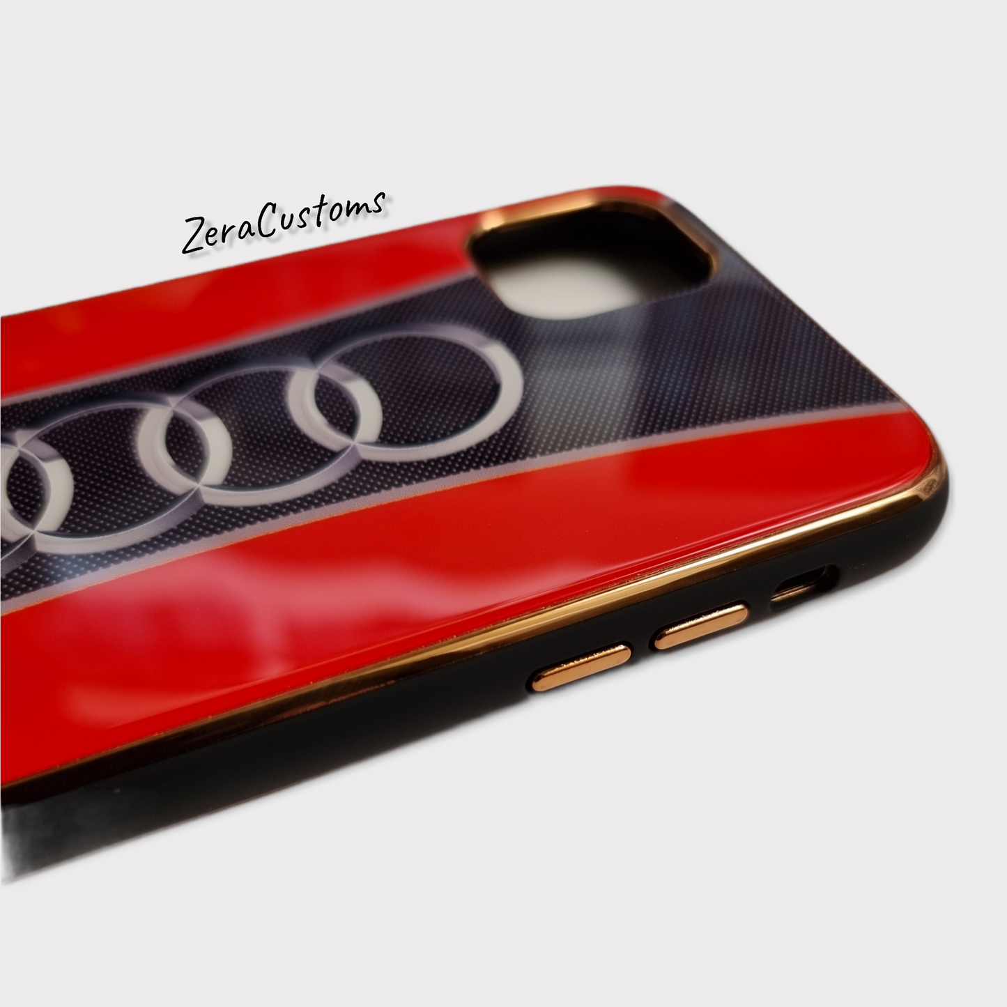 Audi Glass iPhone Case - Sneakers Passion