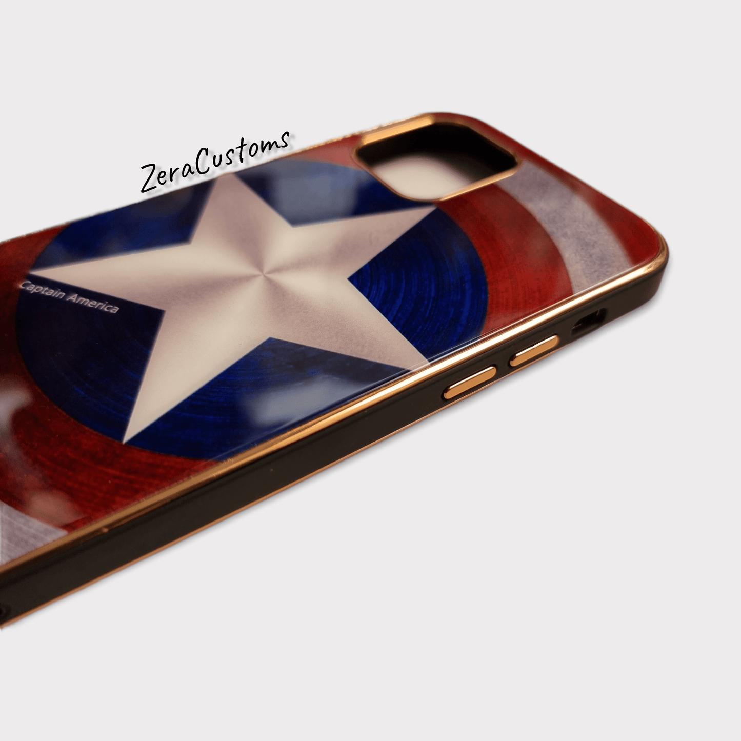 Captain Shield Glass iPhone Case - Sneakers Passion