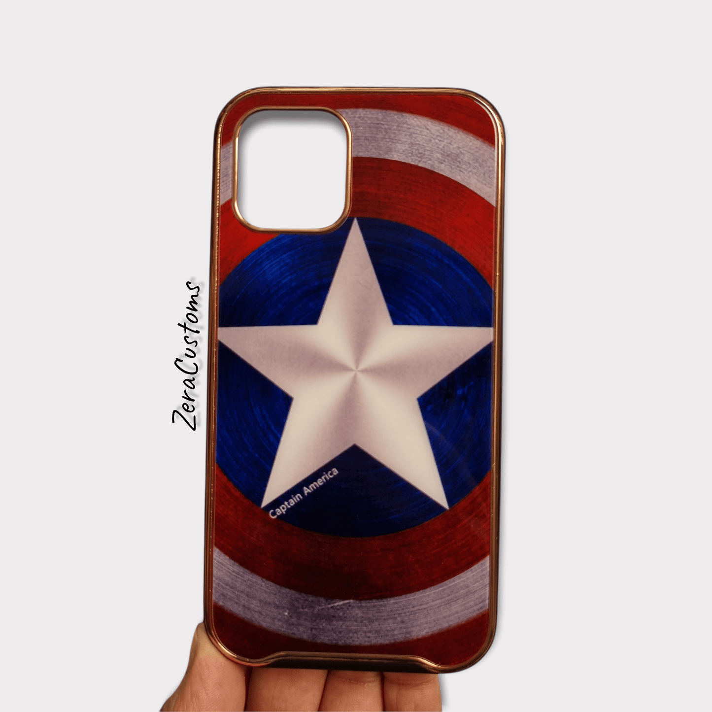 Captain Shield Glass iPhone Case - Sneakers Passion