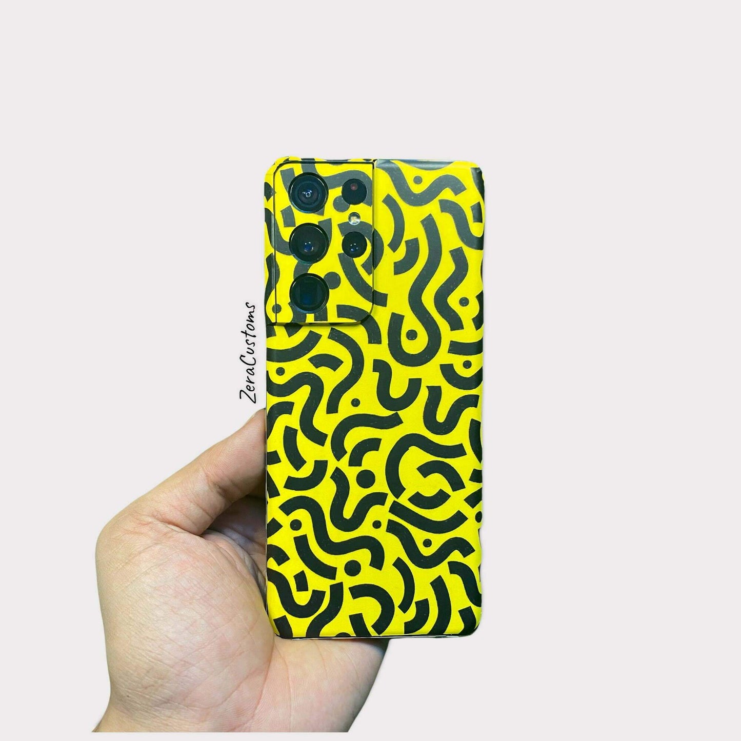 Yellow Abstract Mobile Skin and Wrap - All Brands & Models - Sneakers Passion