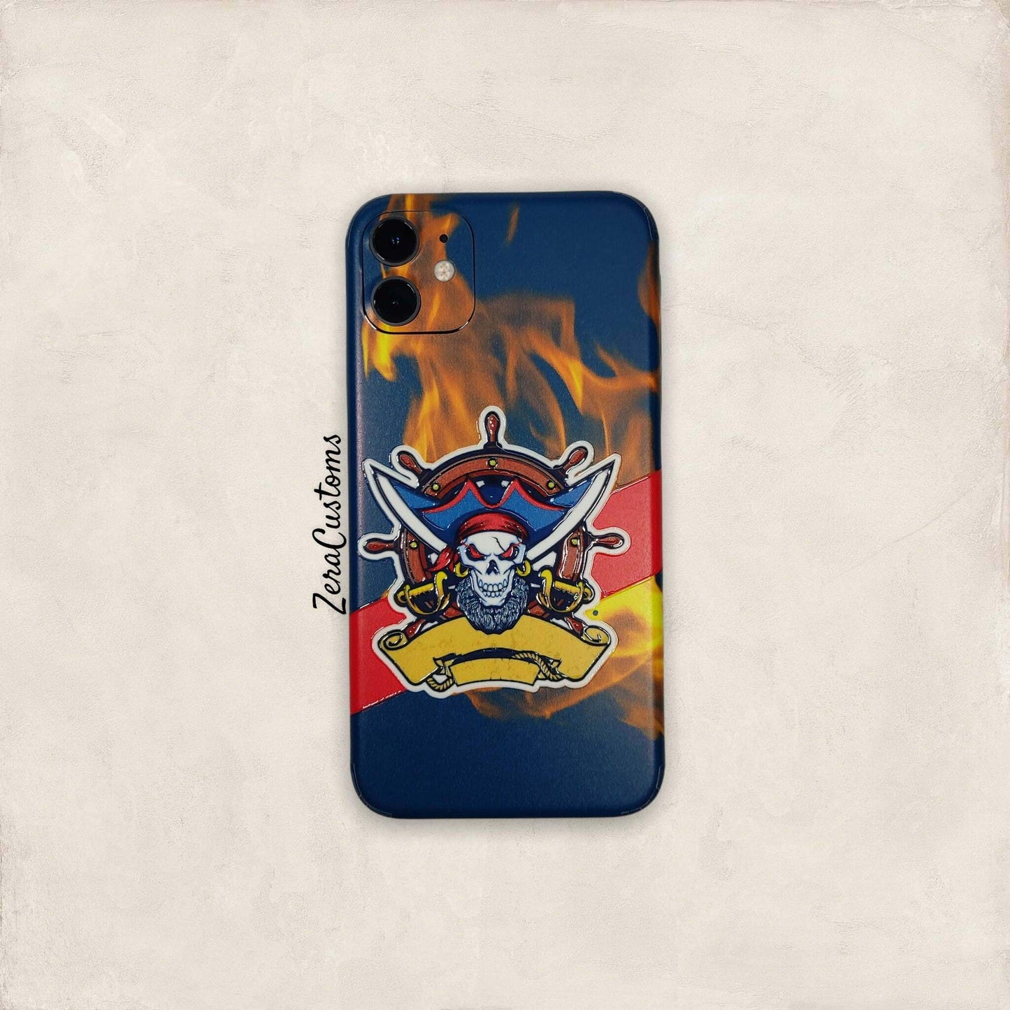 Pirate Skull Mobile Skin and Wrap - All Brands & Models - Sneakers Passion