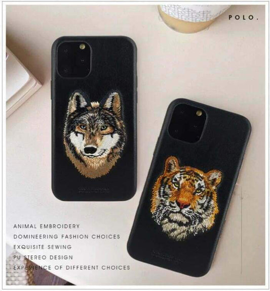 Santa Barbara Savanna Series Tiger & Wolf iPhone Case - Sneakers Passion