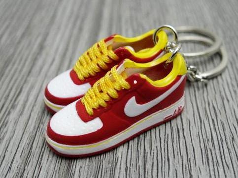 Mini Sneaker Nike Air Force - Red White Yellow - Sneakers Passion