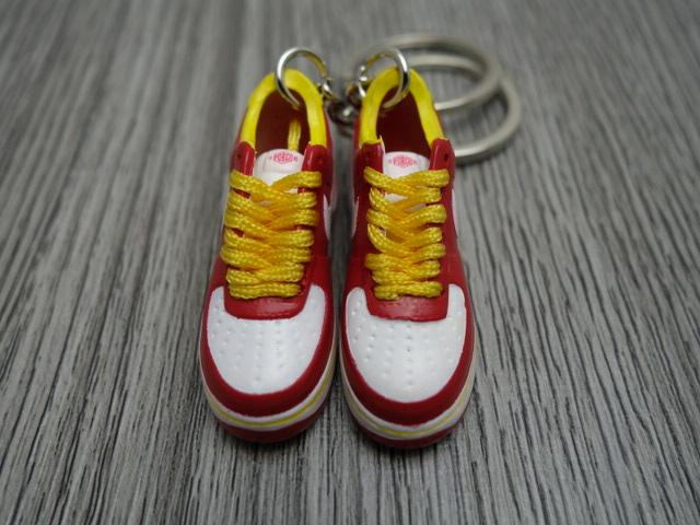 Mini Sneaker Nike Air Force - Red White Yellow - Sneakers Passion