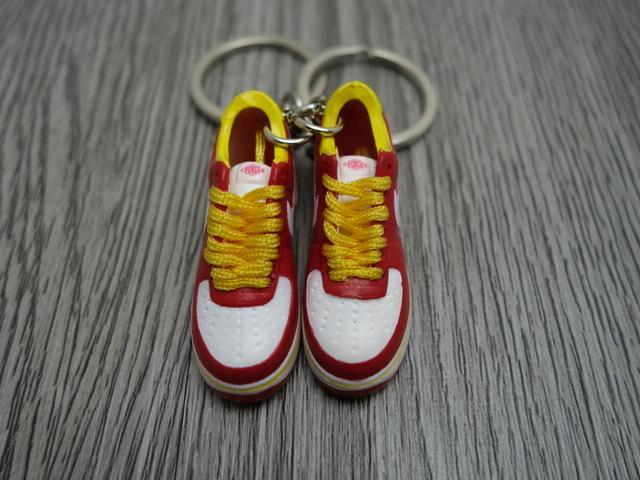 Mini Sneaker Nike Air Force - Red White Yellow - Sneakers Passion
