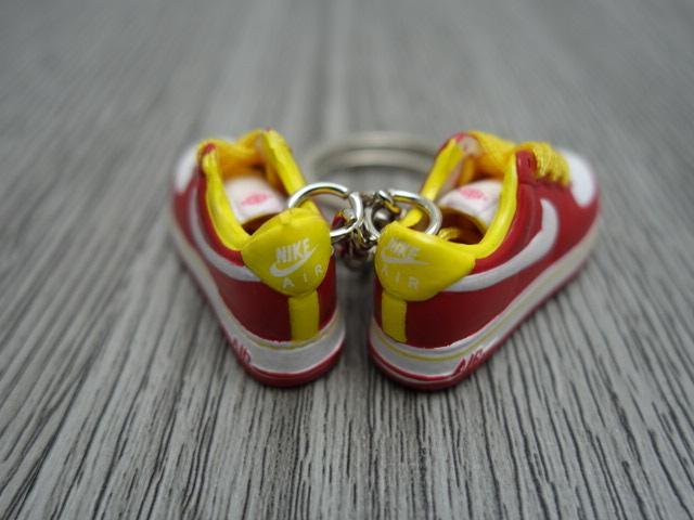 Mini Sneaker Nike Air Force - Red White Yellow - Sneakers Passion