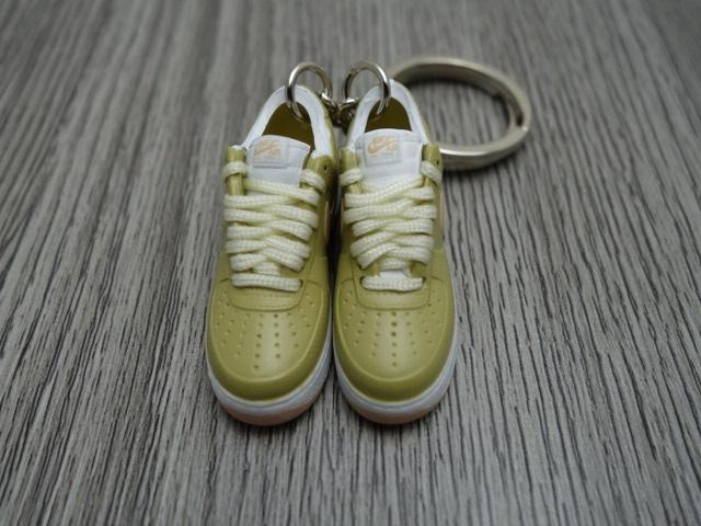 Mini Sneaker keyrings Nike Air Force - Linen (2001) - Sneakers Passion