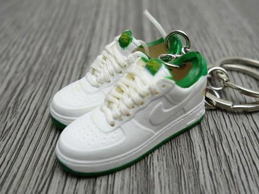 Mini Sneaker keychains 3D Nike Air Force - West Indies - Sneakers Passion