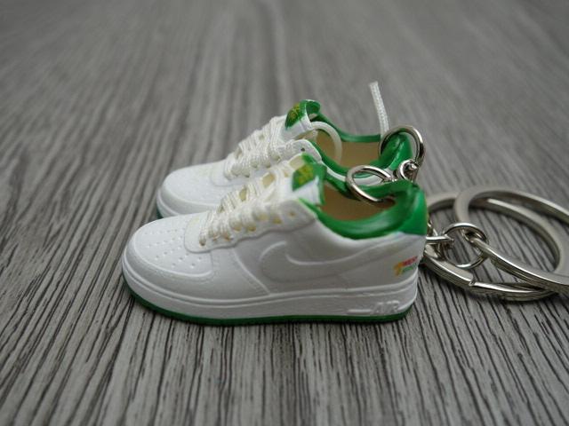 Mini Sneaker keychains 3D Nike Air Force - West Indies - Sneakers Passion