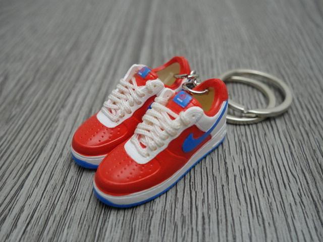 Mini Sneaker Keychains 3D Nike Air Force - Puerto Rico - Sneakers Passion