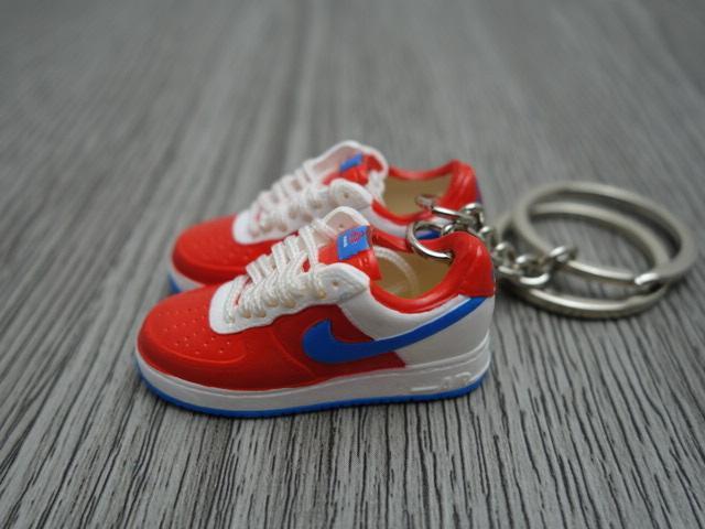 Mini Sneaker Keychains 3D Nike Air Force - Puerto Rico - Sneakers Passion