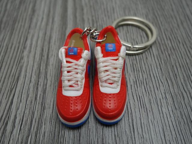 Mini Sneaker Keychains 3D Nike Air Force - Puerto Rico - Sneakers Passion
