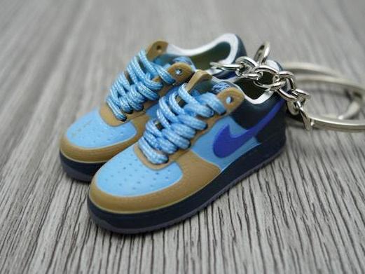 Mini Sneaker Nike Air Force - Blue Brown Purple - Sneakers Passion