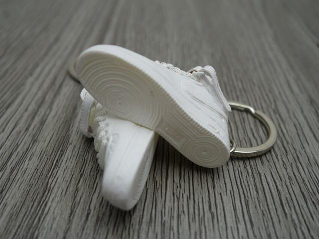 Mini Sneaker keyrings Nike Air Force High True White - Sneakers Passion