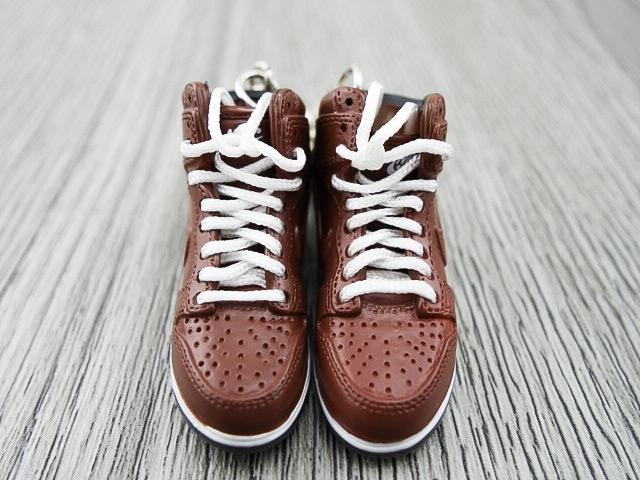 Mini Sneaker keychains Dunk Hi - Brown - Sneakers Passion