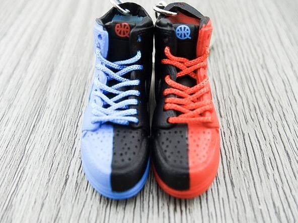 Mini sneaker keychain 3D Air Jordan 1 - Quai 54 Friends and Family HQ - Sneakers Passion