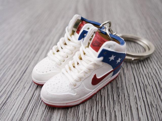 Mini sneaker keychain 3D Dunk Hi - America - Sneakers Passion