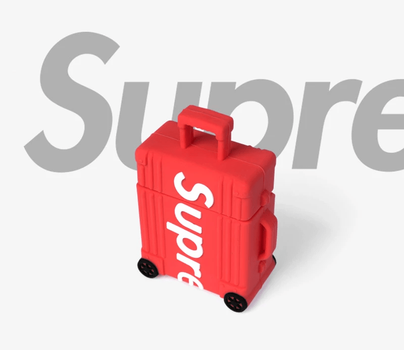 SUP Suitcase Shaped Case Cover for Apple AirPods / AirPods 2 - Sneakers Passion