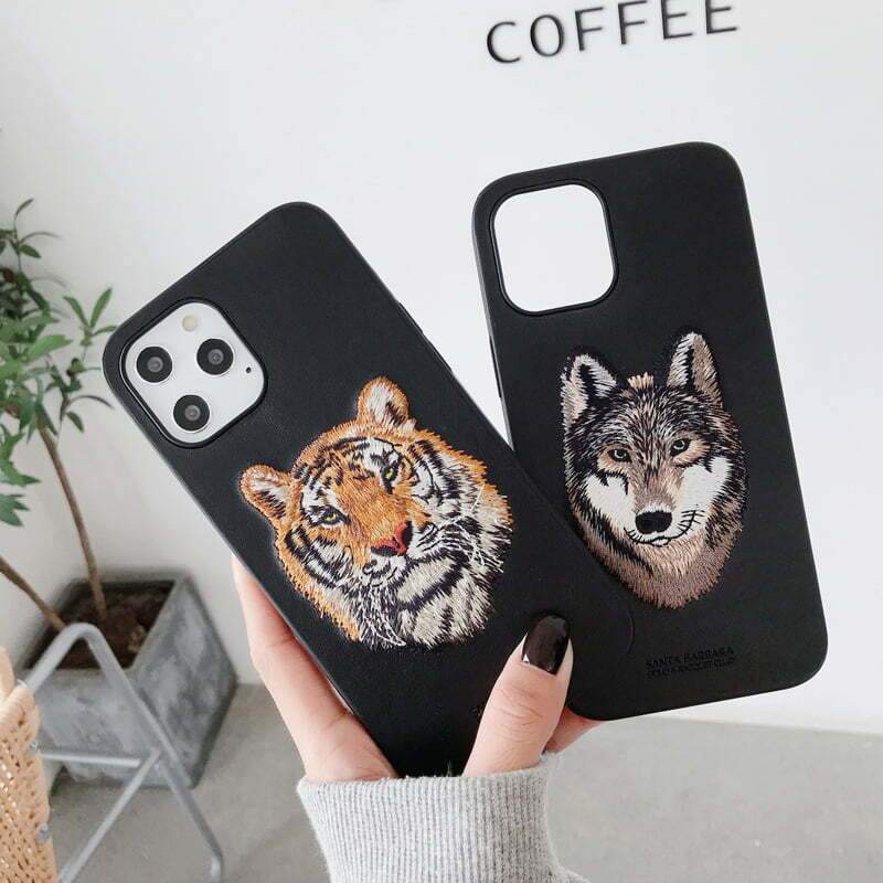 Santa Barbara Savanna Series Tiger & Wolf iPhone Case - Sneakers Passion
