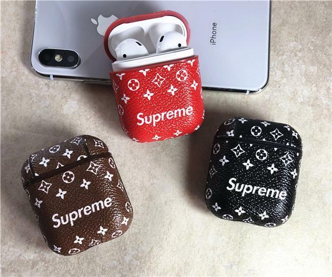Supreme Leather Case Cover for Apple AirPods - Sneakers Passion