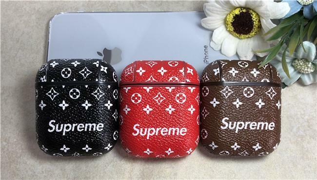 Supreme Leather Case Cover for Apple AirPods - Sneakers Passion