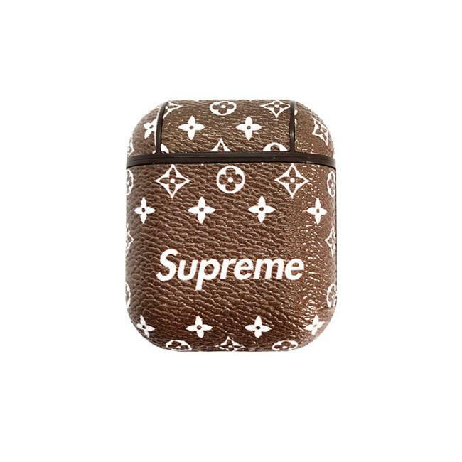 Supreme Leather Case Cover for Apple AirPods - Sneakers Passion