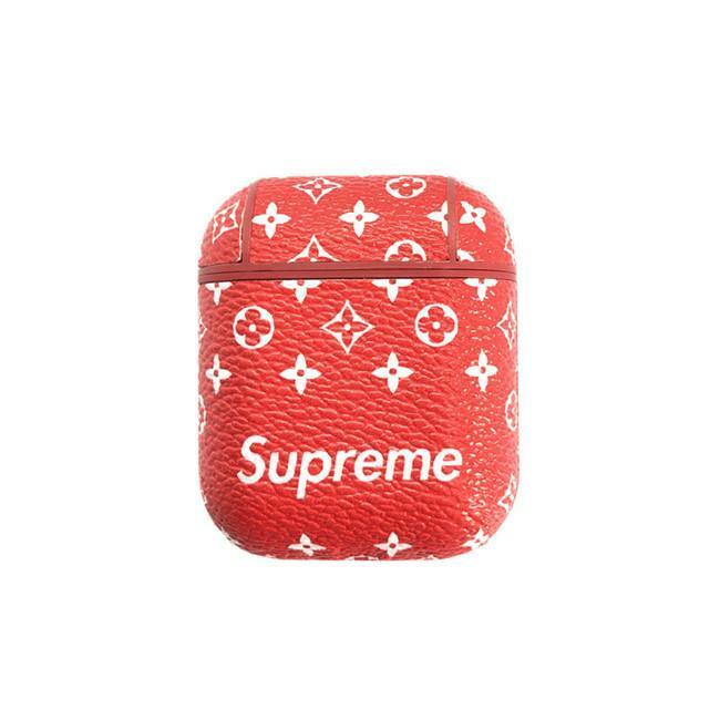 Supreme Leather Case Cover for Apple AirPods - Sneakers Passion